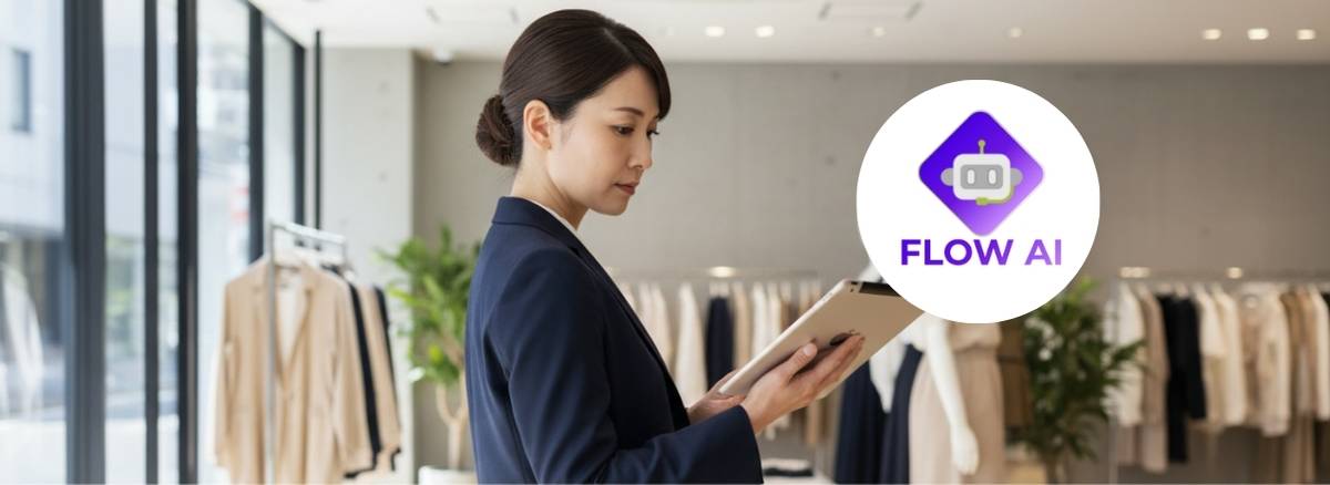 Flow AIで店舗データを活用している様子