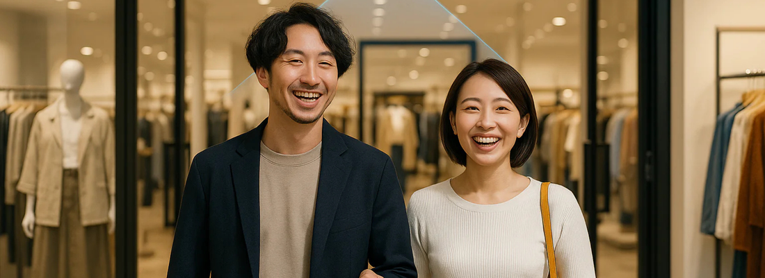 来店属性分析でターゲット最適化を行う小売店舗の入店シーン