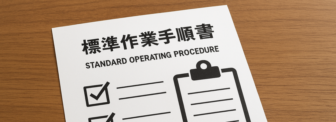 SOP（標準作業手順書）を確認している場面
