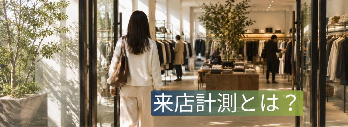 来店計測とは？店舗の来店客数を分析するイメージ
