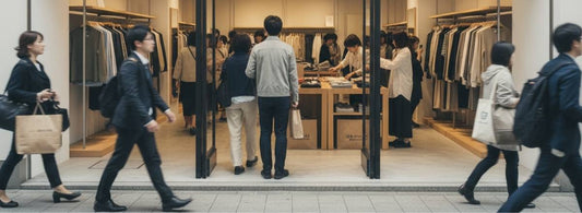 店前通行人から来店客に。その割合の入店率のイメージ