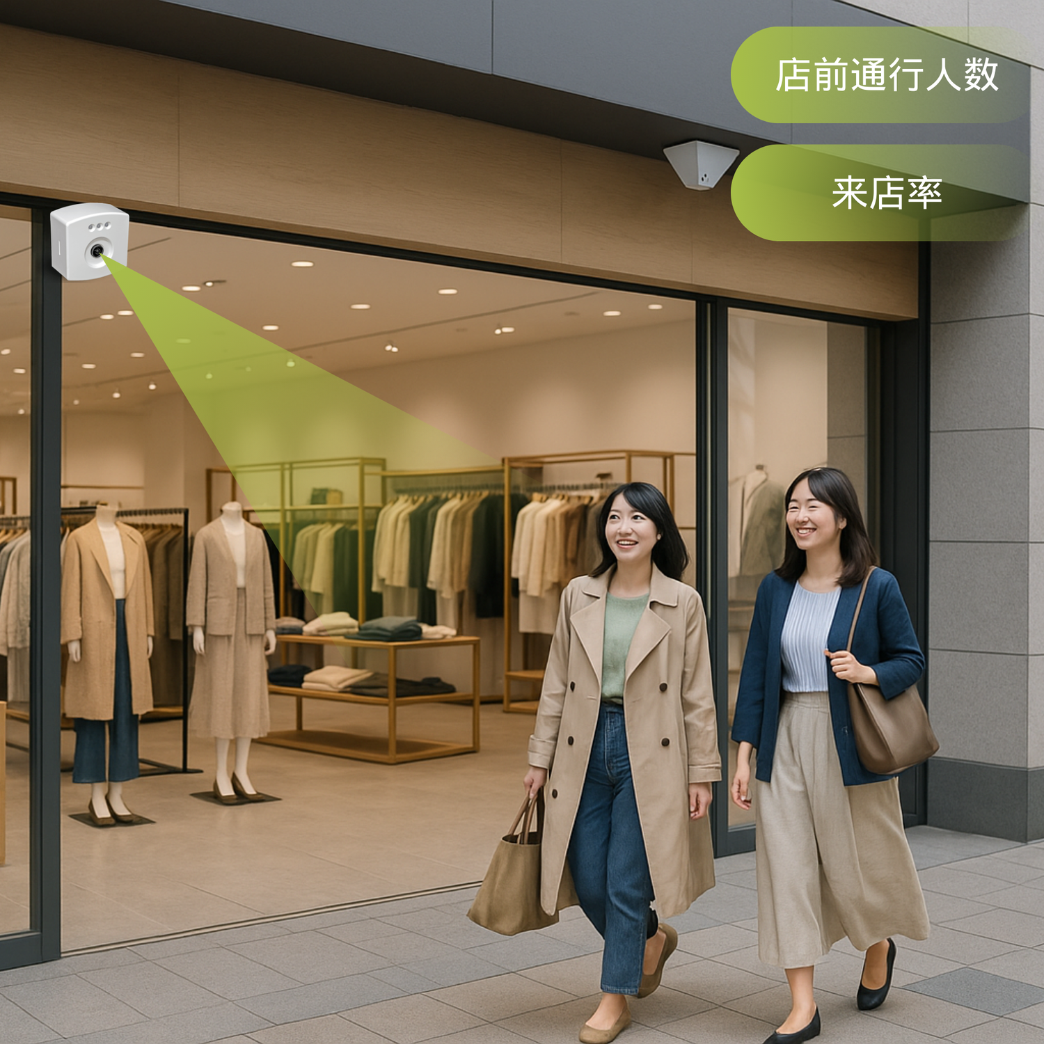 店舗前通行量カメラ｜Flow統合パッケージ